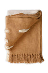 Handmade Boho Throw Blanket, Earth - 50x60
