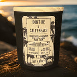 Sea Salt & Cardamom Soy/Coconut Candle | Non Toxic Candle: Matte Black