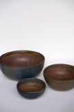 Rust Stoneware Nesting Bowl Set