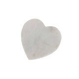 Marble Heart Coasters White, Set Of 4