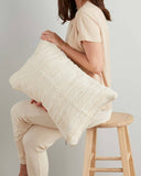 Chindi lumbar pillow in heavy cream