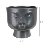 Rory Cachepot, Ceramic, Black