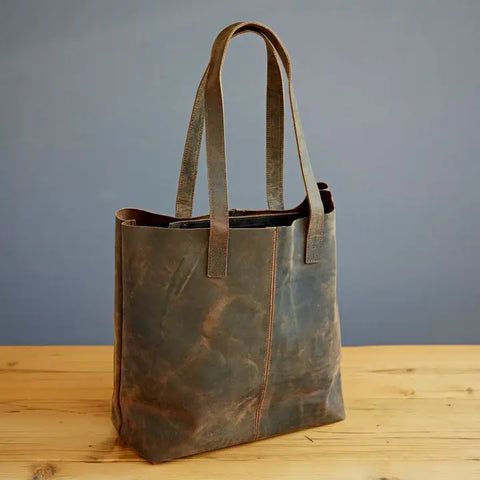 Buffalo Leather Shopping Bag