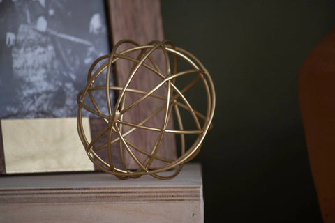 Brass Orb Decorative Accent