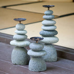 Rock Cairn Candle Holder