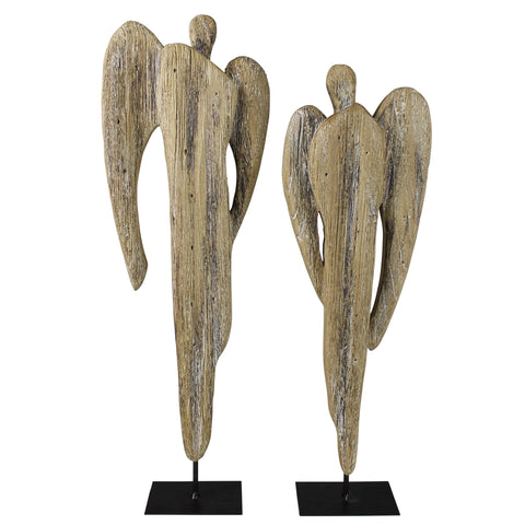 Wooden Angels Set of 2