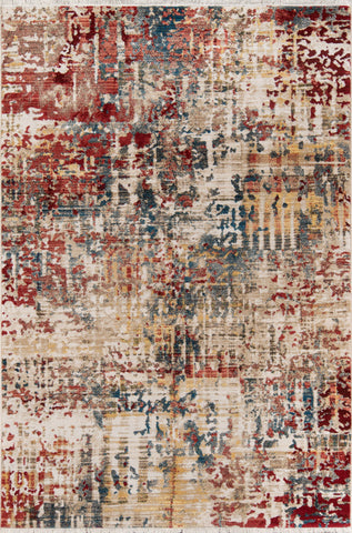 Multi Abstract Area Rug 2x3