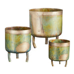 Vintage Brass Pots - Set of 3