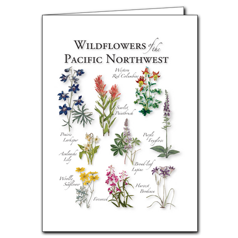 Wildflowers of the PNW~ Greeting Card