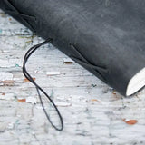 Large Buffalo Leather Elastic Tie Journal